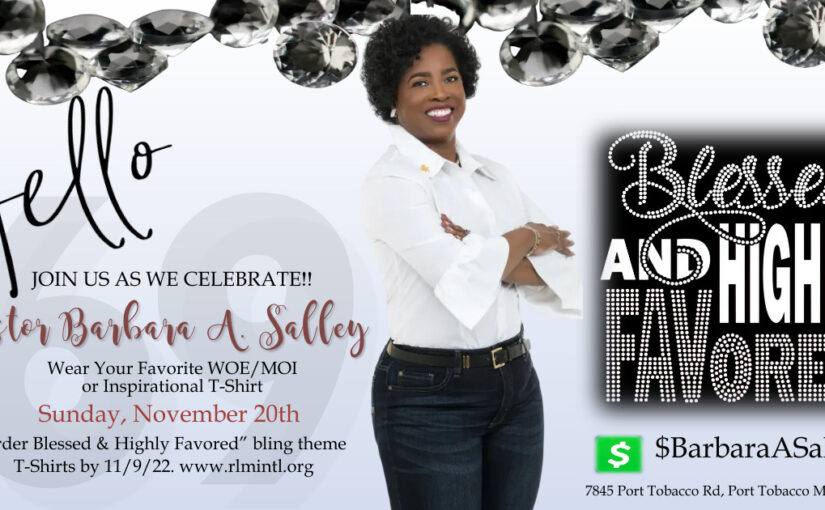 Celebrate Pastor Barbara A. Salley Birthday