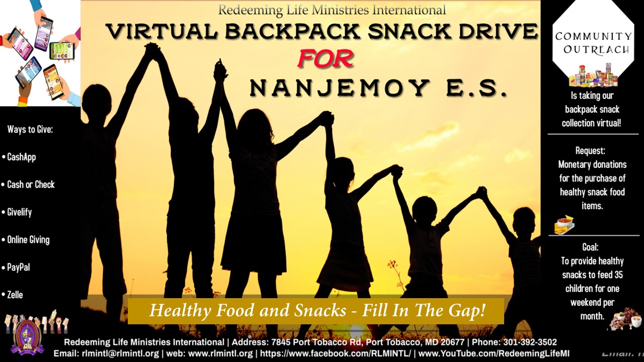 Virtual Backpack Snack Drive for NANJEMOY E.S.