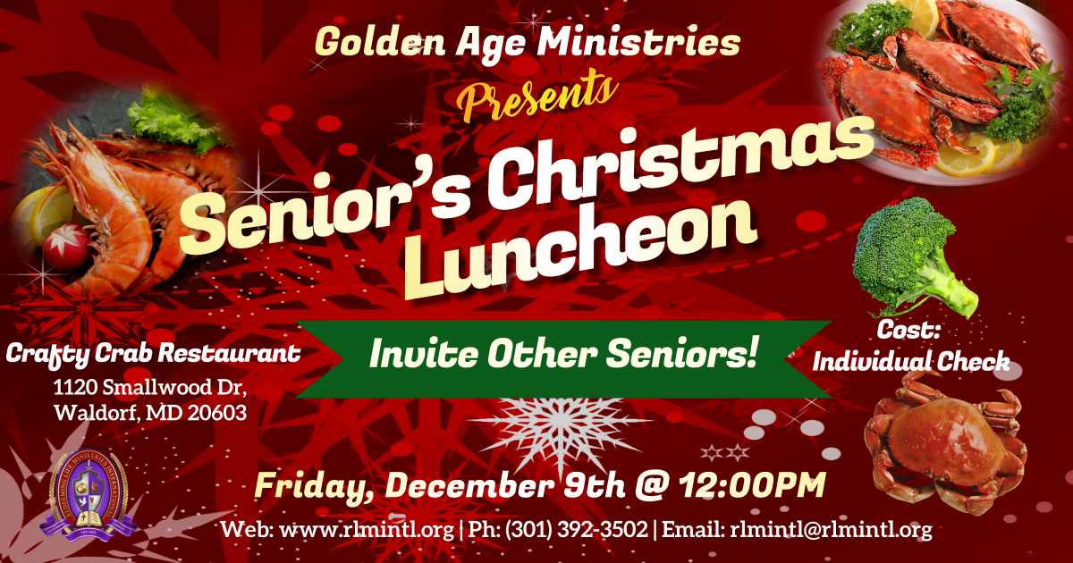 Senior Christmas Luncheon 12-9-2022