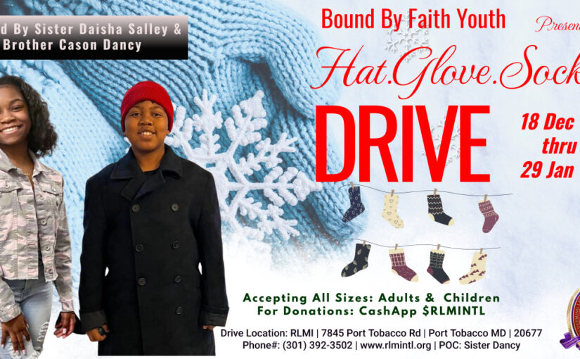 Hat, Glove, Socks Drive – Bound By Faith Youth