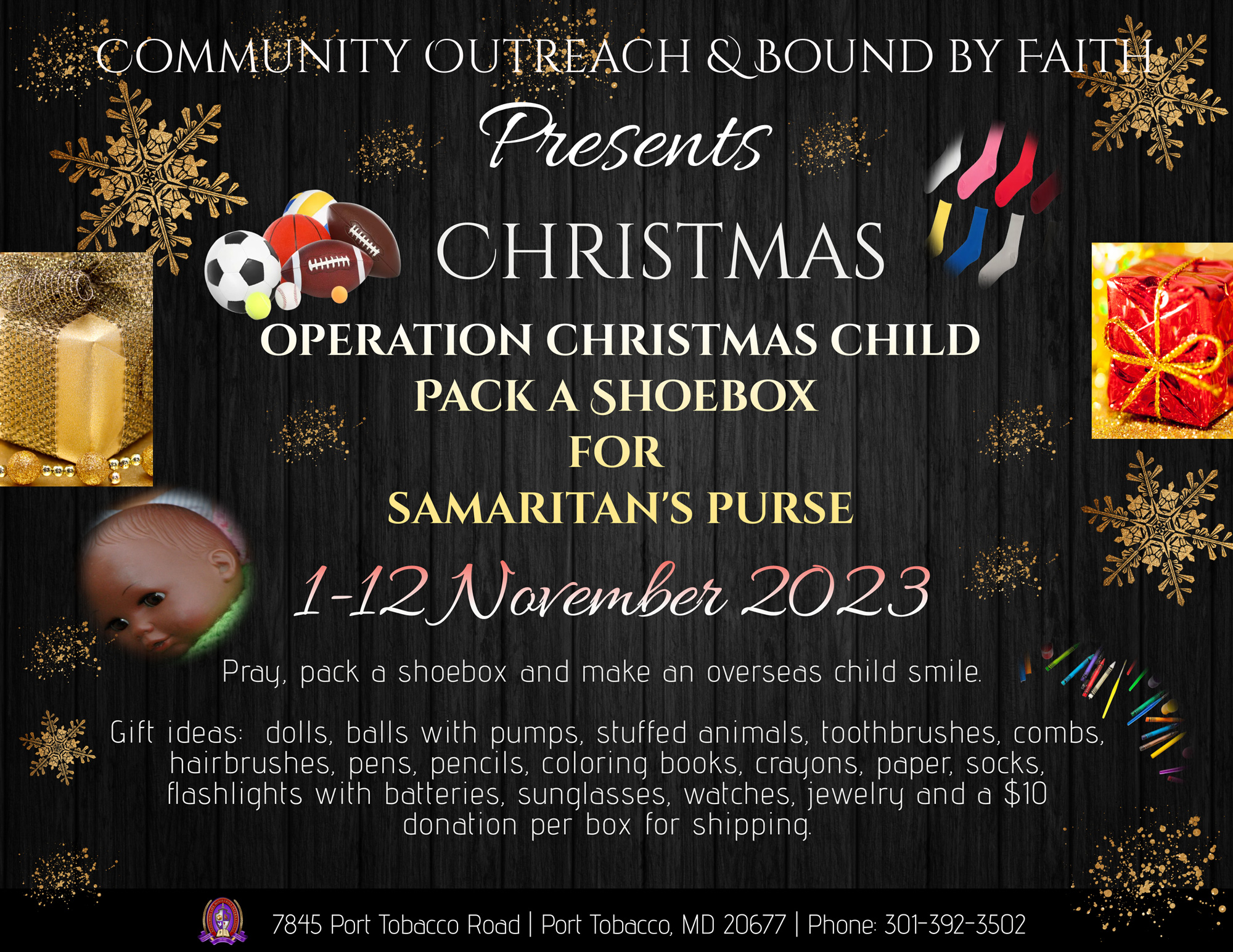 Operation Christmas Child Shoebox – Redeeming Life Ministries