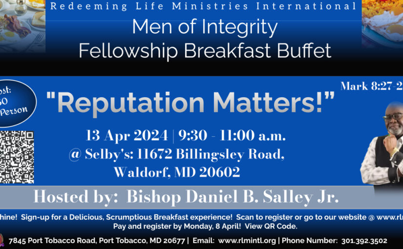 Men of Integrity Fellowship Breakfast Brunch